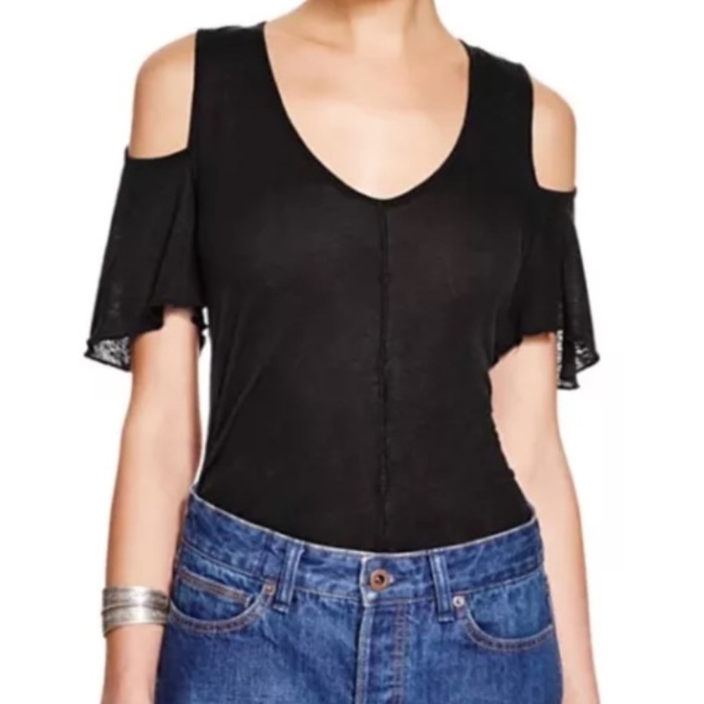 FREE PEOPLE‎ WOMEN’S BITTERSWEET COLD-SHOULDER TEE